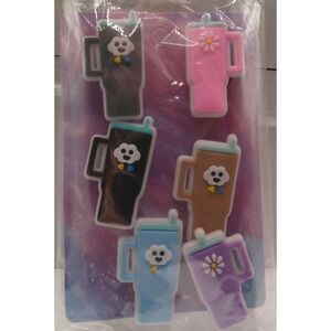 Set of 6 Shoe Charms for Crocs featuring 	Stanley A2